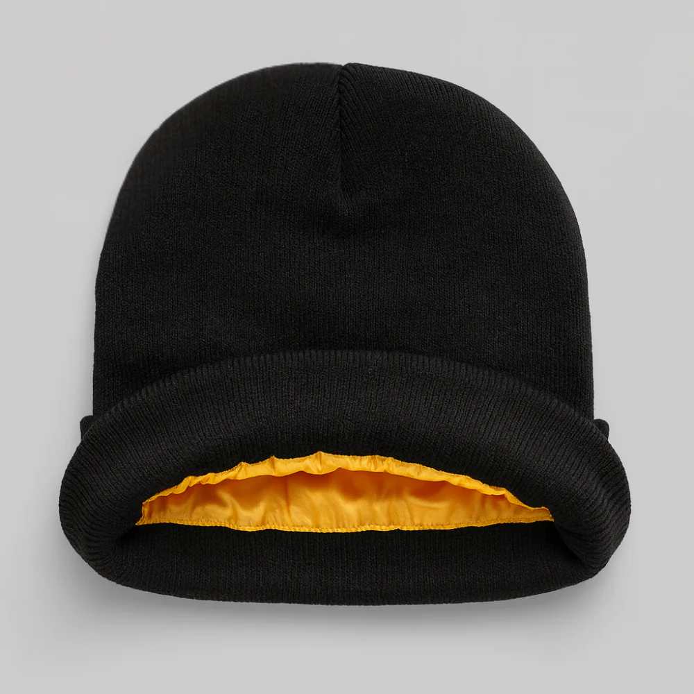 Duck World Beanie Hat, Black - Image 2
