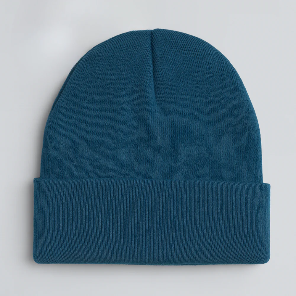 Duck World Beanie Hat, Blue - Image 3