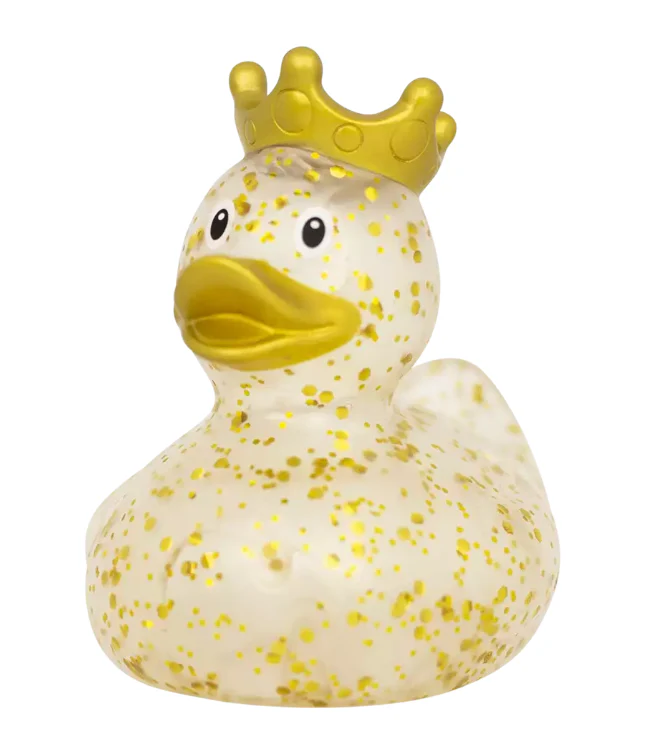 Glitter Duck with Crown, Gold - Image 3