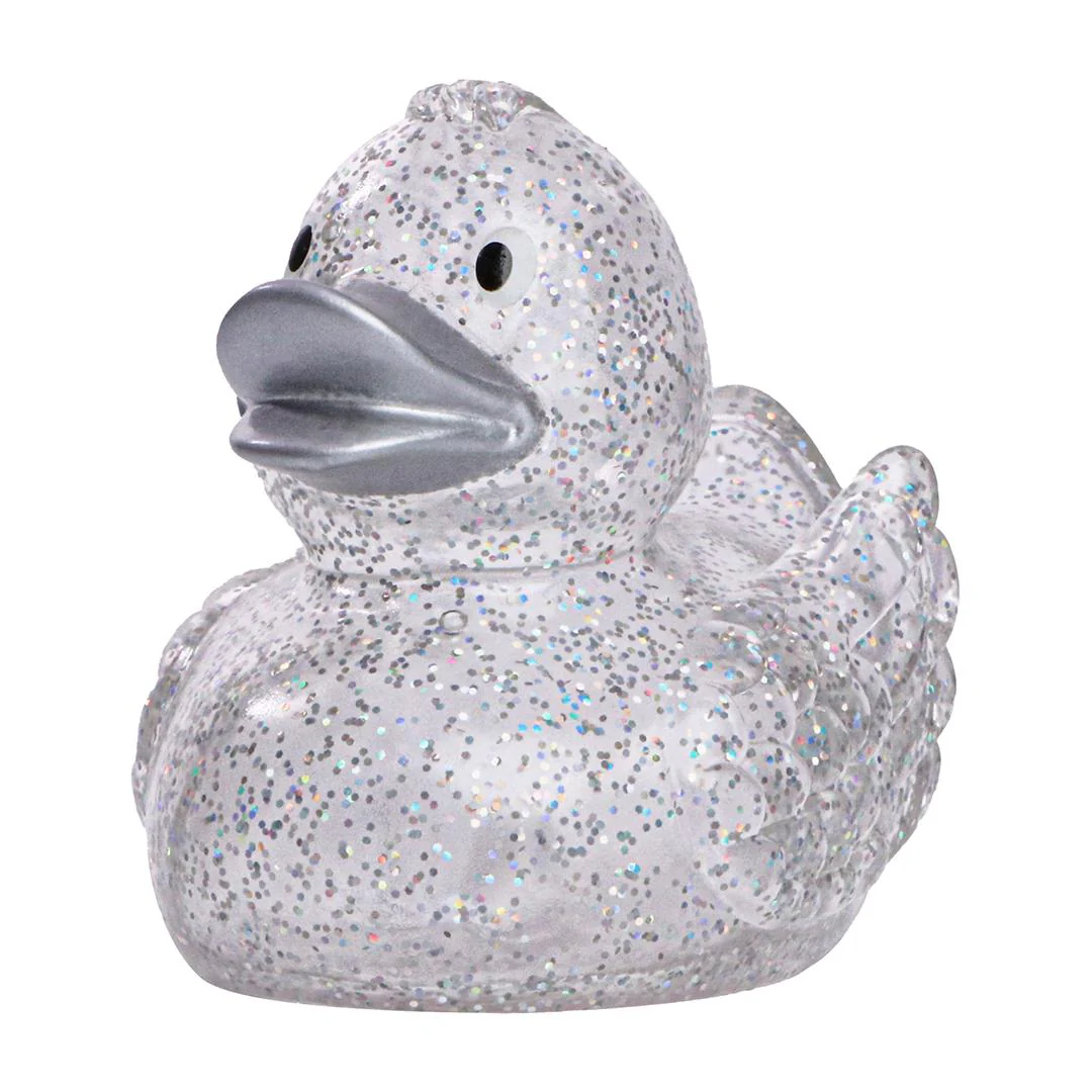 Simple Rubber Duck - Grey Glittery - Image 2